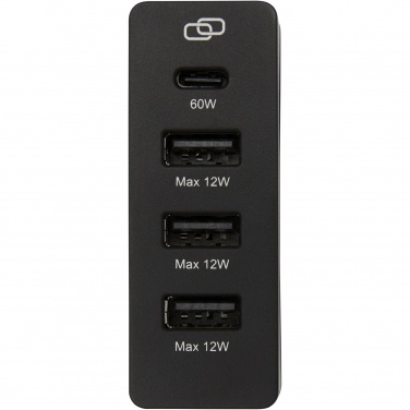 Logotrade liikelahjat mainoslahjat tuotekuva: ADAPT 72 W:n kierrätetystä muovista valmistettu PD-latausasema